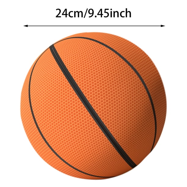 Ensemble De Basketball Silencieux Avec Panier, 18CM Panier De Basketball Intérieur, Élastique Ballons Basketballs En Mousse Avec Paniers, Silencieuse