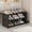 D, variant on RKSTN 4 Tier Shoe Rack Organizer for Closet, Narrow Sturdy Shoe Storage Shelf, Long Shoe Shelves for Sneaker and Boot Stackable Free Standing Shoe Rack for Entryway, Garage, Small Spaces, Dorm