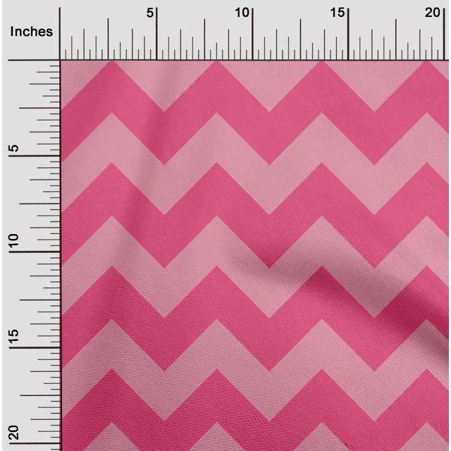 oneOone Polyester Lycra Fabric Chevron Geometric Print Fabric By Yard 56 Inch Wide