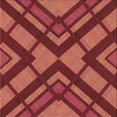 thumbnail image 1 of Ahgly Tapis d'Intérieur Lavable en Machine Carré Transitionnel Orange Vif, 6 Pieds Carré, 1 of 7