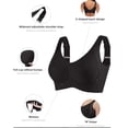 thumbnail image 5 of 2 Pieces Women Plus Size Push-Up Bras No Underwire T-Shirt Bralettes Ribbed Full Coverage Sports Everyday Bras Multicolor, 38/85BCD, 5 of 5