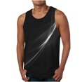 thumbnail image 1 of Qertyioot Gilet d'Été Ample pour Hommes, Imprimé Sport, Col Rond, Mode Décontractée, 1 of 4