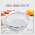 thumbnail image 4 of Kbndieu Fryer Basket 304 Stainless Steel Breath Fryer Basket Double-Ear Handle Mesh Basket Steamerss Round Grill Steam Rack Dehydration Rack Filter Basket Kitchen Essentials, 4 of 5