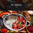 thumbnail image 2 of Hot Pot With Divider Stainless Steel Duck Electric Pot Dual Sided Hot Pot silver, 2 of 8
