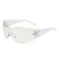 thumbnail image 1 of Glasses Cyclist Rimless Sunglasses Frameless Shades For Outdoor Activities Lightweight Aluminum Foldable Wraparound VisionEnhancing Eyewear, 1 of 3