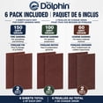 thumbnail image 2 of Blue Dolphin Aluminum-Oxide Sandpaper Assorted Grits 3 2/3" x 9" Sheet (6 pack), 2 of 4