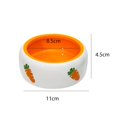 thumbnail image 1 of fastboy Non Slip Rabbit Feeder Bowl Feeding Basin for Hedgehog Gerbils Puppy Kitten 11cmx4.5cm Round, 1 of 9