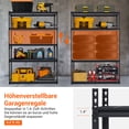thumbnail image 4 of QinaQin Étagère de Garage Robuste, Étagères de Rangement en Métal à 5 Niveaux Réglables avec Capacité de 2500 Lb, 4 of 8