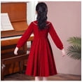 thumbnail image 4 of Robe Princesse Fille Automne Bébé Enfant Robe de Bal Manches Longues Robes Mariage Anniversaire Robe de Fête Vestidos Ado Enfants Vêtements, 4 of 6