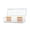 2 partition, variant on Bunblic Trading Card Storage Box Card Deck Box Clear Hobbies Collection Practical Protection Sturdy Desktop Storage Case Organization 2 partition
