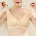 thumbnail image 2 of Timegard Wireless Bras for Women Plus Size Front Closure Button Full Support Breathable Comfy Seniors Bra, 2 of 5