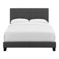 thumbnail image 4 of Modway Amira Upholstered Full Fabric Bed Frame Wood Headboard, Gray, 4 of 7