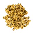 thumbnail image 3 of Milaget 100x Gaming Standard Six Sided 8mm for Playing Games Board Game Classroom yellow, 3 of 8