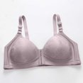 thumbnail image 4 of Kyusrd Front Open Bras For Women Full Coverage Wirefree Bra Button Closeure Bra For Mom Gift Nursing Underwear No Underwire Adjustable Strap V Neck Bras, 4 of 4