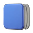 thumbnail image 1 of DVD Case, 48 Capacity Blue CD Hard Plastic Case Storage Holder Wallet, 1 of 6