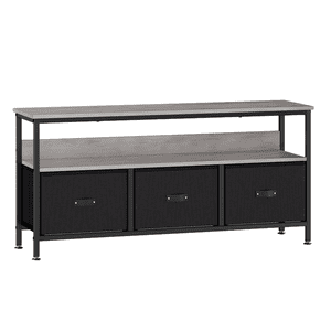 TV Stand et commode avec rangement TV & Meubles de table pour consoles de médias TV Stand pour chambre petite TV Dressing avec tiroirs et étagères
