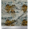 thumbnail image 1 of Soimoi Rayon Fabric Leaves & Texture Print Fabric by the Yard 42 Inch Wide, 1 of 2