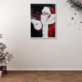 thumbnail image 3 of Art Mural Encadré En Papier Recyclé Père Noël, 3 of 4