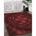 thumbnail image 3 of Ahgly Company Tapis Rectangulaire Lavable en Machine Intérieur Transitionnel Rouge Tomate, 2 Pieds x 5 Pieds, 3 of 7
