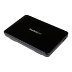 StarTech.com 2.5in USB 3.0 External SATA III SSD Hard Drive Enclosure with UASP - Portable External USB HDD with Tool-less Installation (S2510BPU33) - Storage enclosure - 2.5" - SATA 6Gb/s - USB 3.0 - black - for P/N: HB30AM4AB, USB3VDOCKD, USBDUP15,