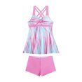thumbnail image 3 of Cameland Womens Plus Size Swimsuits Bathing Suits Two Piece Tankini Tummy Control Swimwear Top with Boyshort, 3 of 5