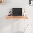 thumbnail image 1 of vidaXL Table Top Light Brown 60x50x(2-4) cm Treated Solid Wood Oak, 1 of 5