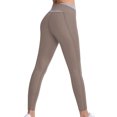 thumbnail image 3 of Limited Stock,High-Waisted Yoga Pants, Compression Drying, Seamless Design, Women's Fit, Workout, Running, Quick-Dry, Stretchy Material All-Day Comfort|Polyester,Gray,Sopatenor, 3 of 7