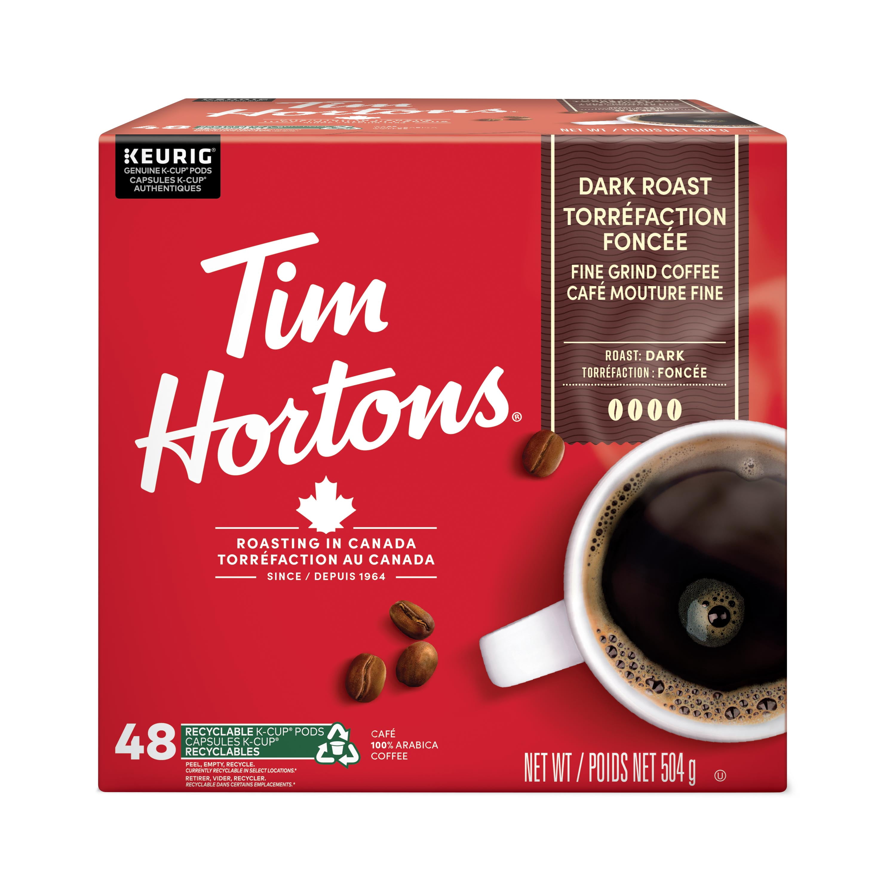 Tim Hortons DARK RST SS 48 cups