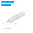 thumbnail image 3 of Unique Bargains 10Pcs 50 Ohm Resistors, 10W Ceramic Cement Resistor Power Cement Resistor Kit Tolerance 5% for Power Adapters Audio, 3 of 4