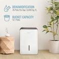 thumbnail image 4 of Refurbished - Keystone 35 Pint Portable Dehumidifier -white - KSTAD354D, 4 of 5