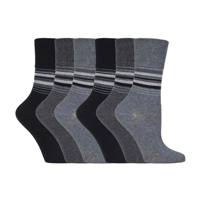 Gentle Grip - 6 Pairs Ladies Gentle Grip Non Elastic Socks