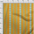 thumbnail image 2 of oneOone Tissu Popeline Sergé Coton Bio Chevron Ikat Imprimé au Mètre 42 Pouces de Large, 2 of 4