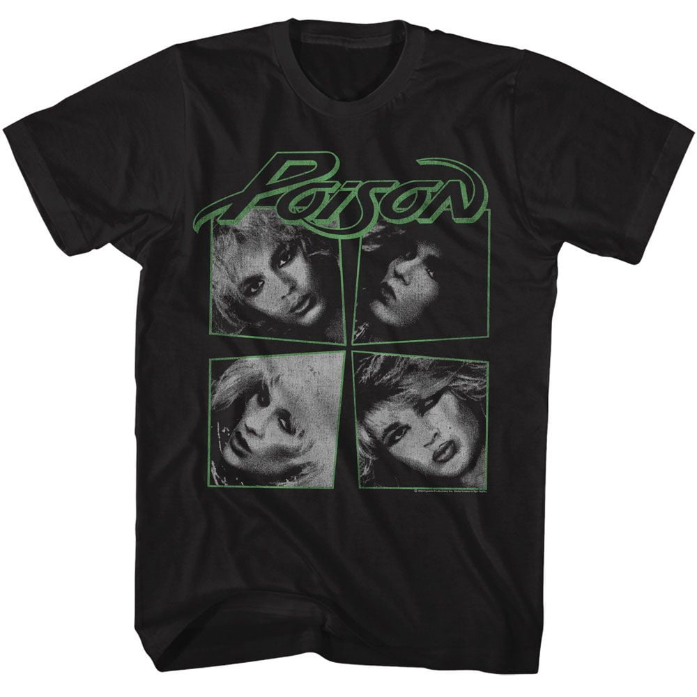 Poison I Want Action Four Photos Black Adult T-Shirt