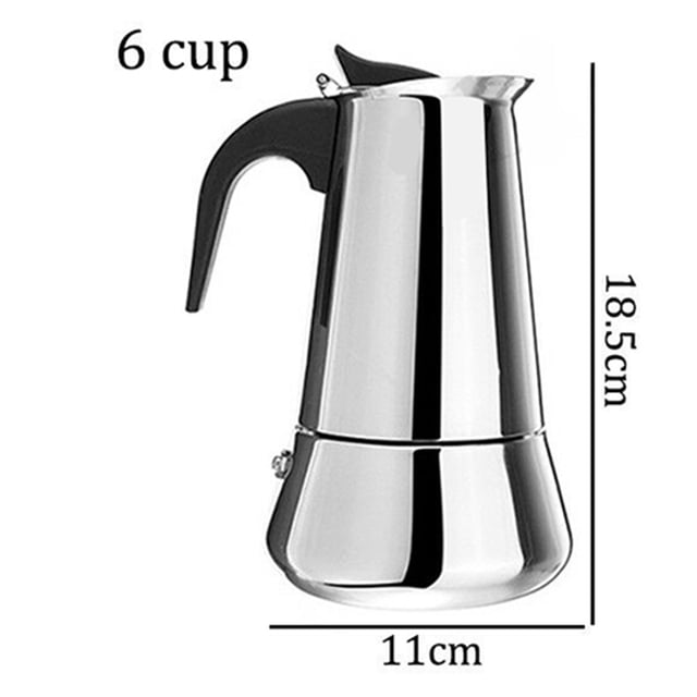RKSTN Kitchen Utensils Stainless Steel Mocha Espresso Latte Percolator Stove Coffee Maker Pot Too Kitchen Utensils