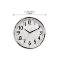 thumbnail image 3 of Hometrends Chrome Contemporary Wall Clock, 3 of 4