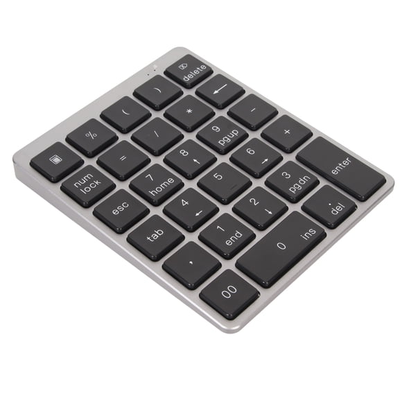 USB Numeric Keypad, 28 Keys Mini Slim Wired Number Keyboard, Financial Accounting Number Keyboard Extension, For IOS For For