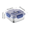 thumbnail image 3 of TopLLC Stainless Steel Food Storage Container With Leak Proof Sealing Lid Can Be Cleaned In Dishwasher Oven/freezer/microwave Suitable For Kitchen Stainless Steel Insulated bowl, 3 of 7