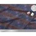 thumbnail image 3 of Soimoi Modal Satin Fabric Artistic Flower Mandala Printed Fabric 1 Yard 42 Inch Wide, 3 of 5