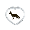 thumbnail image 1 of Black Fox Cute Animal Portrayal Mirror Travel Magnification Portable Handheld Pocket Makeup, 1 of 3