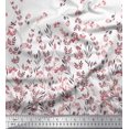 thumbnail image 2 of Soimoi Polyester Crepe Fabric Leaves & Berries Panel Printed Fabric 1 Yard 52 Inch Wide, 2 of 5