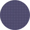 thumbnail image 1 of Ahgly Company Machine Washable Indoor Round Transitional Periwinkle Purple Area Rugs, 8' Round, 1 of 7