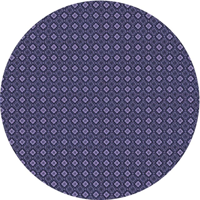 Ahgly Company Machine Washable Indoor Round Transitional Periwinkle Purple Area Rugs, 8' Round