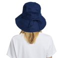 thumbnail image 4 of Womens Bucket Hat Summer Foldable Wide Brim Cotton Sun Hat Beach Hat, 4 of 7