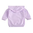 thumbnail image 2 of MesaSe Bébé Filles Hoodies Robe Tenues Solide à Manches Longues Pull Poche Longue Longueur Robe Droite Violet 1-2 Ans, 2 of 6