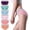 Pink1, variant on Timegard 6pc Plus Size Panties for Women Mid Waist Full Coverage Comfort Cotton Underwear No Show Briefs