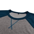 thumbnail image 5 of RXIRUCGD Chandail à Capuchon à Col Rond pour Homme, Assorti de Couleurs, Retour aux Anciens, Bleu, Taille : 2TG, 5 of 5