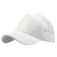 thumbnail image 2 of Ponytail Messy Buns Trucker Plain Baseball Visor Cap Unisex Glitter Hat, 2 of 4