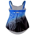 thumbnail image 4 of Women Sleeveless V-Neck Swimwear Plus Size One-Piece Swimsuit Rhinestones Bikini, 4 of 6