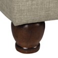 thumbnail image 3 of HomePop Ottomane Rectangulaire de Rangement Profond avec Couvercle à Charnières, Lin Beige, 3 of 5