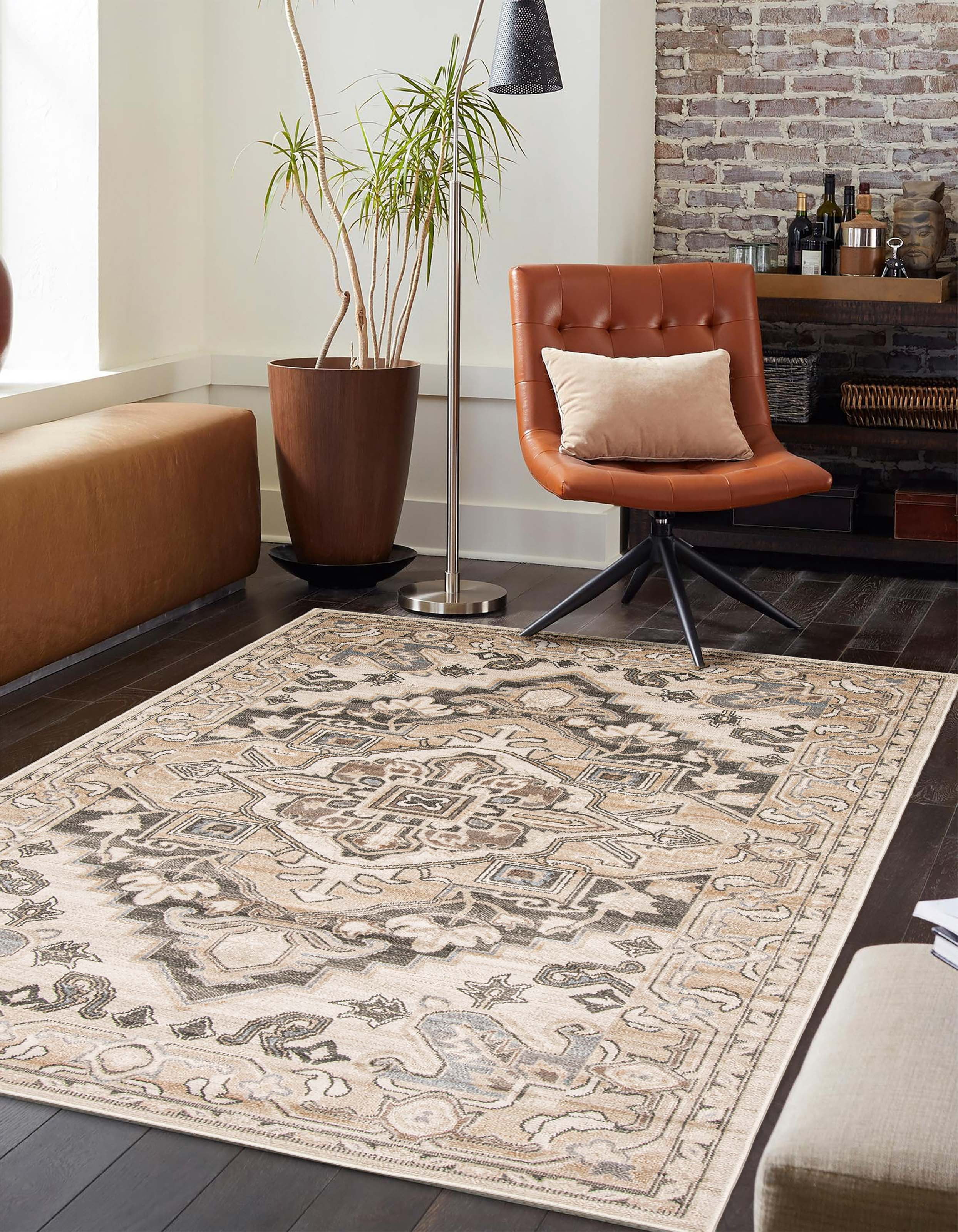 ECARPET Addie Traditional Area Rug for Living Room, Bedroom, Dining Entrance, Hallway and More.